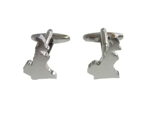 Cameroon Map Shape Cufflinks