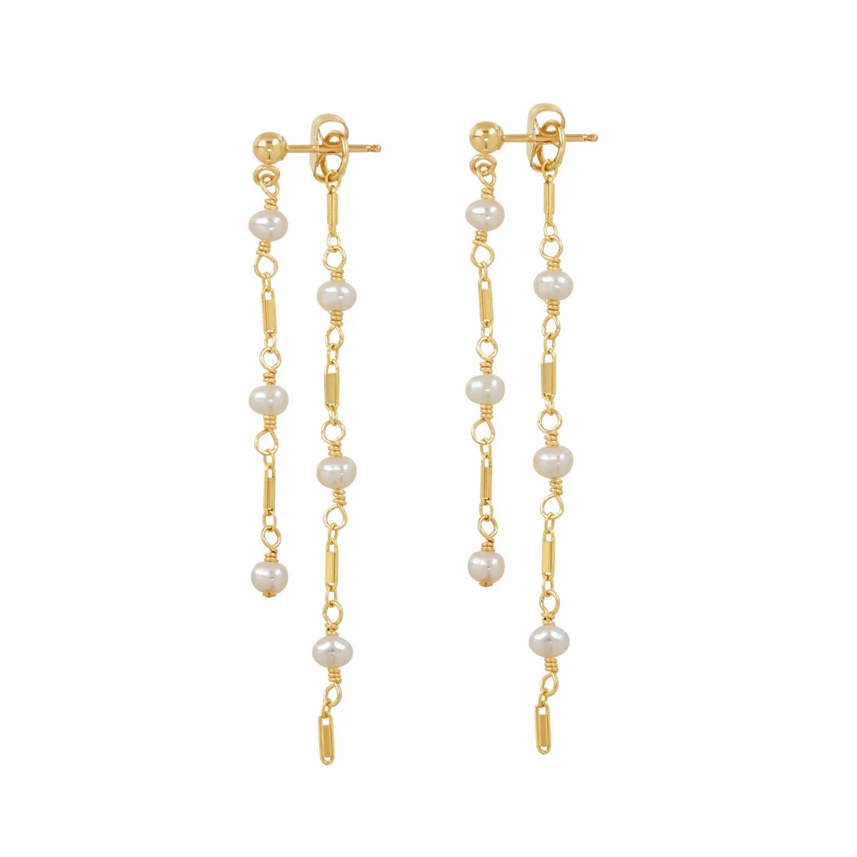 Cascade Pearl Drop Earrings