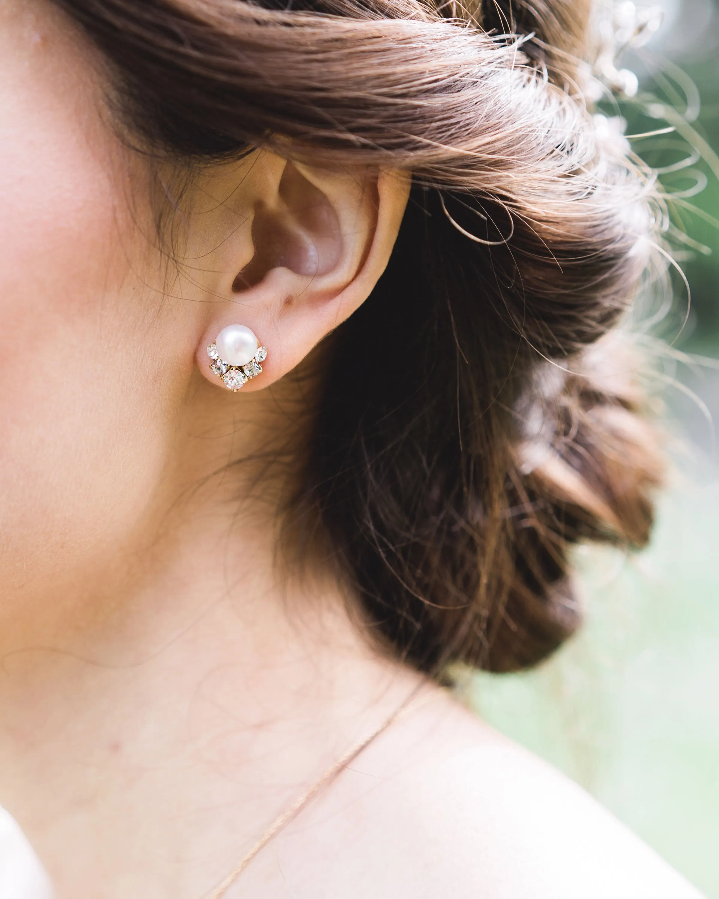 Celestial Pearl Stud Jewelry Set