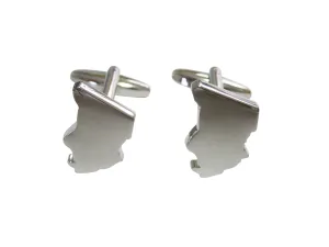 Chad Map Shape Cufflinks