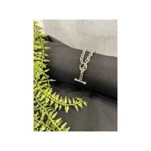 Chain Bracelet With Smooth Toggle Close