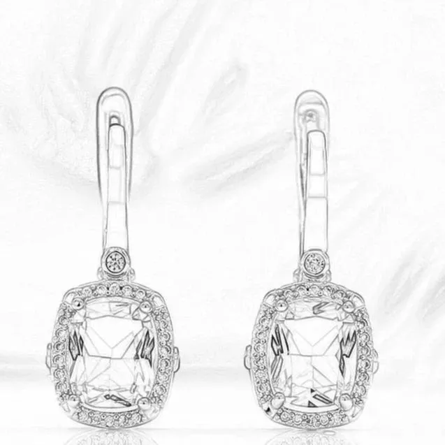 Champagne Natural Zircon Ring Earrings 585 Rose Gold Jewelry Set for Women