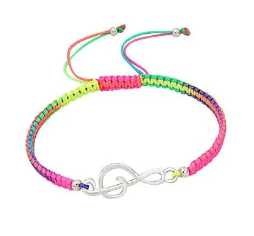 Children's Bracelets:  Sterling Silver, Musical Friendship Bracelet, Adjustable