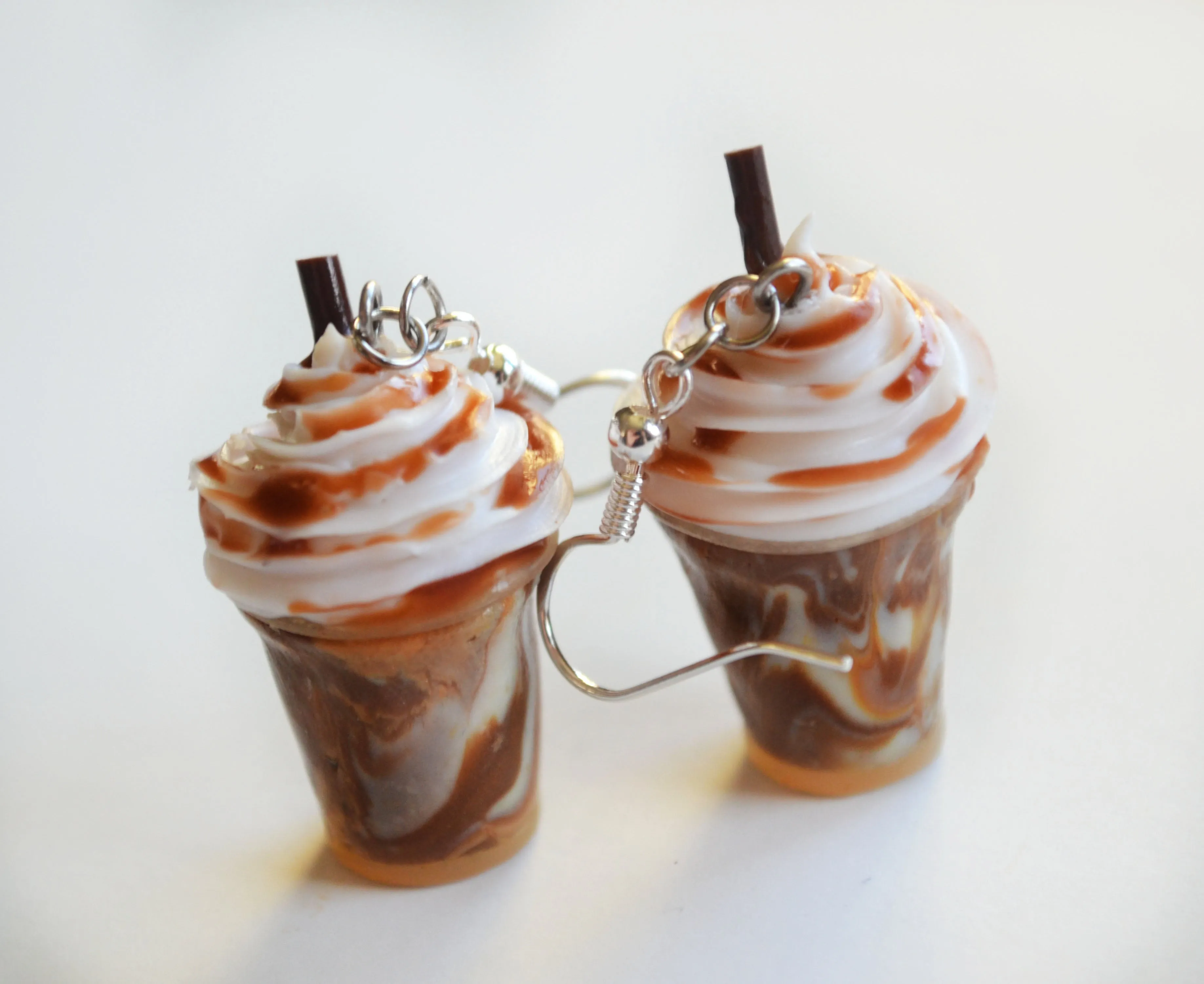Chocolate Milkshake Dangle Earrings
