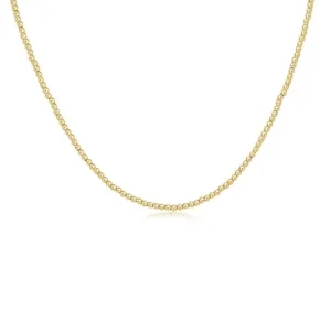 Choker Classic 17” Gold 2mm Bead