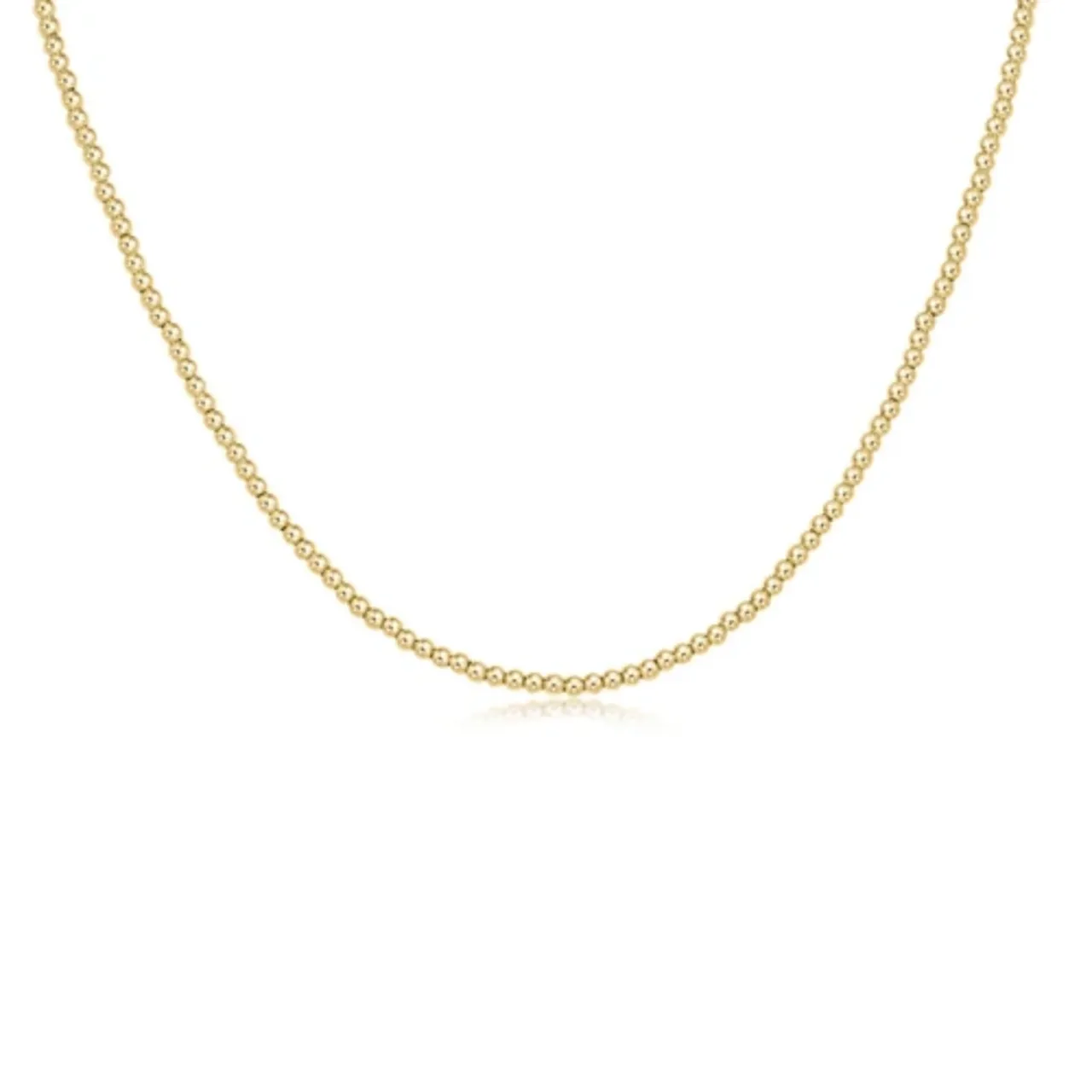Choker Classic 17” Gold 2mm Bead