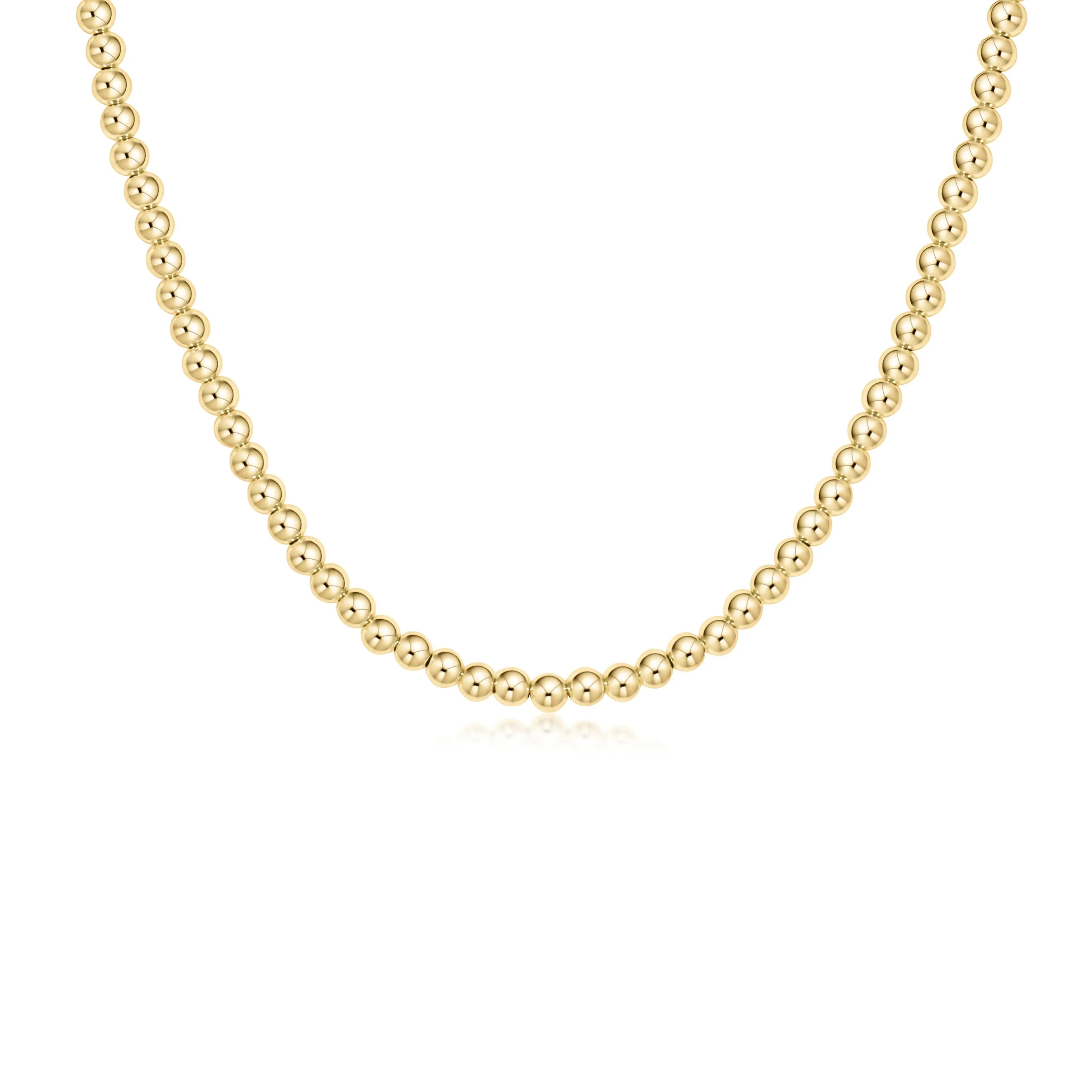 Choker Classic Gold 15” 4mm Bead