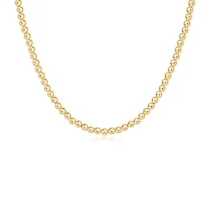 Choker Classic Gold 15” 4mm Bead