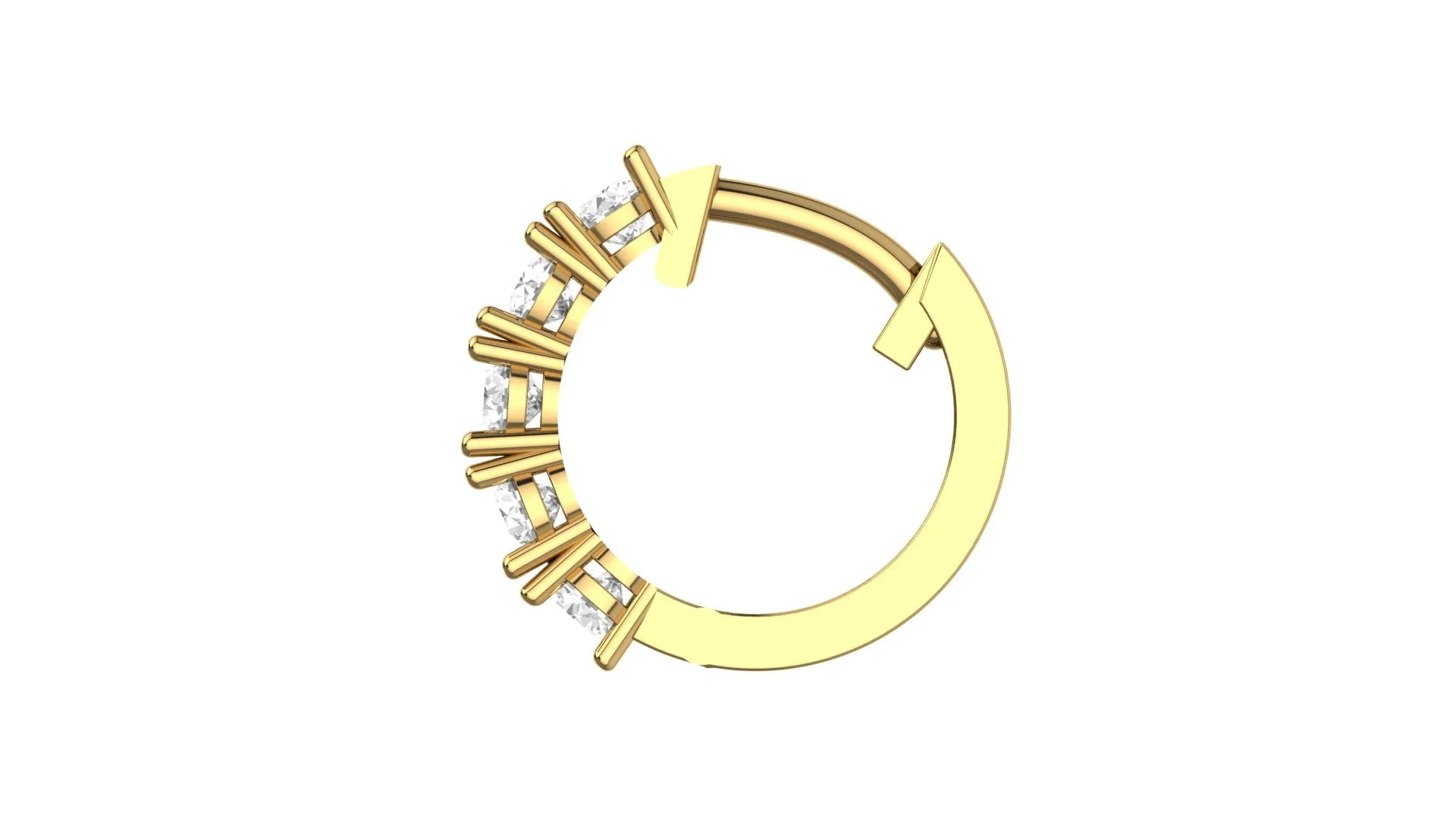 Chunky Lab Grown Diamond Huggie Earrings