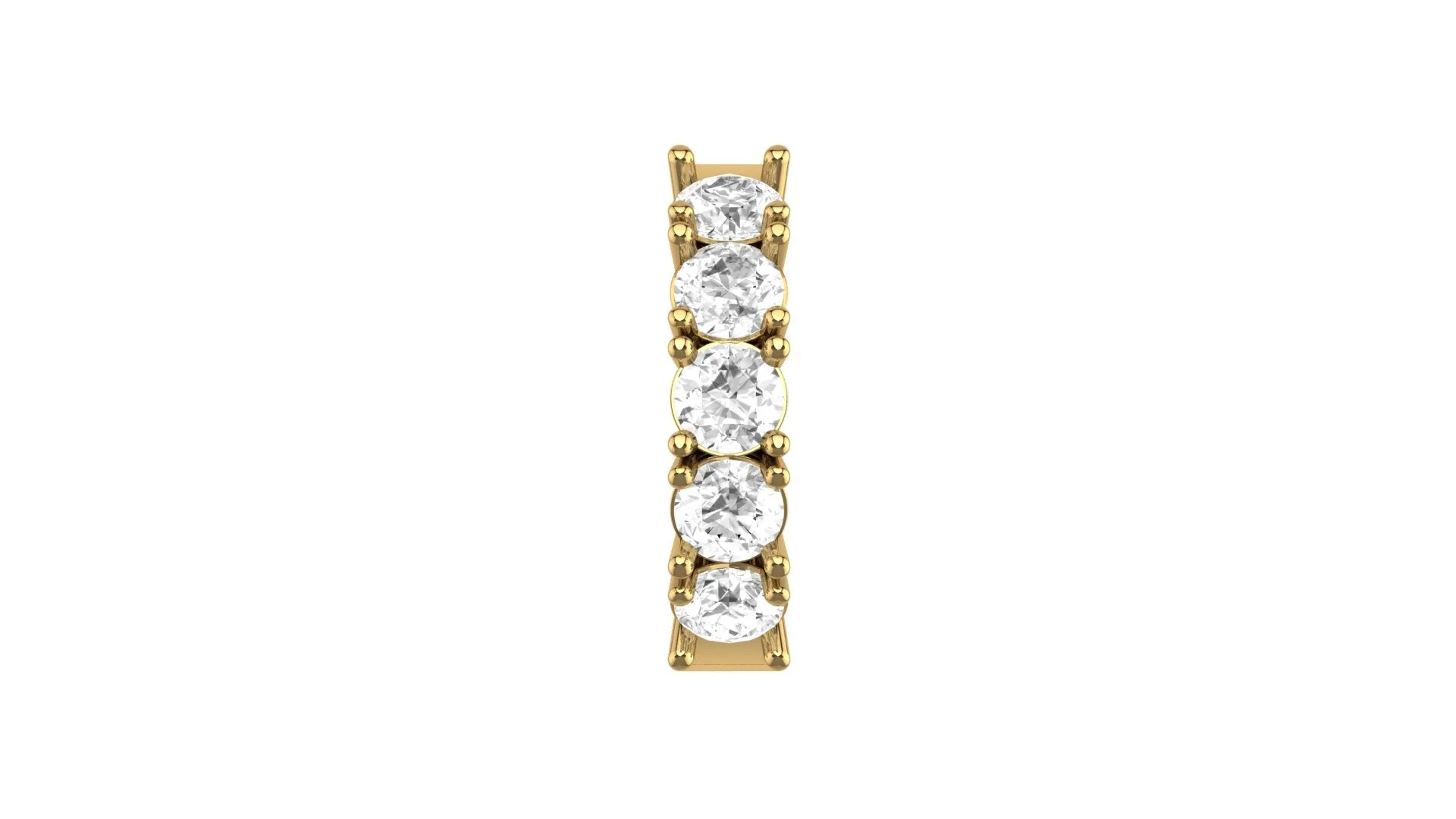 Chunky Lab Grown Diamond Huggie Earrings