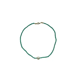 Collar Choker Turquesa con Perlita | Lolita Jewerly