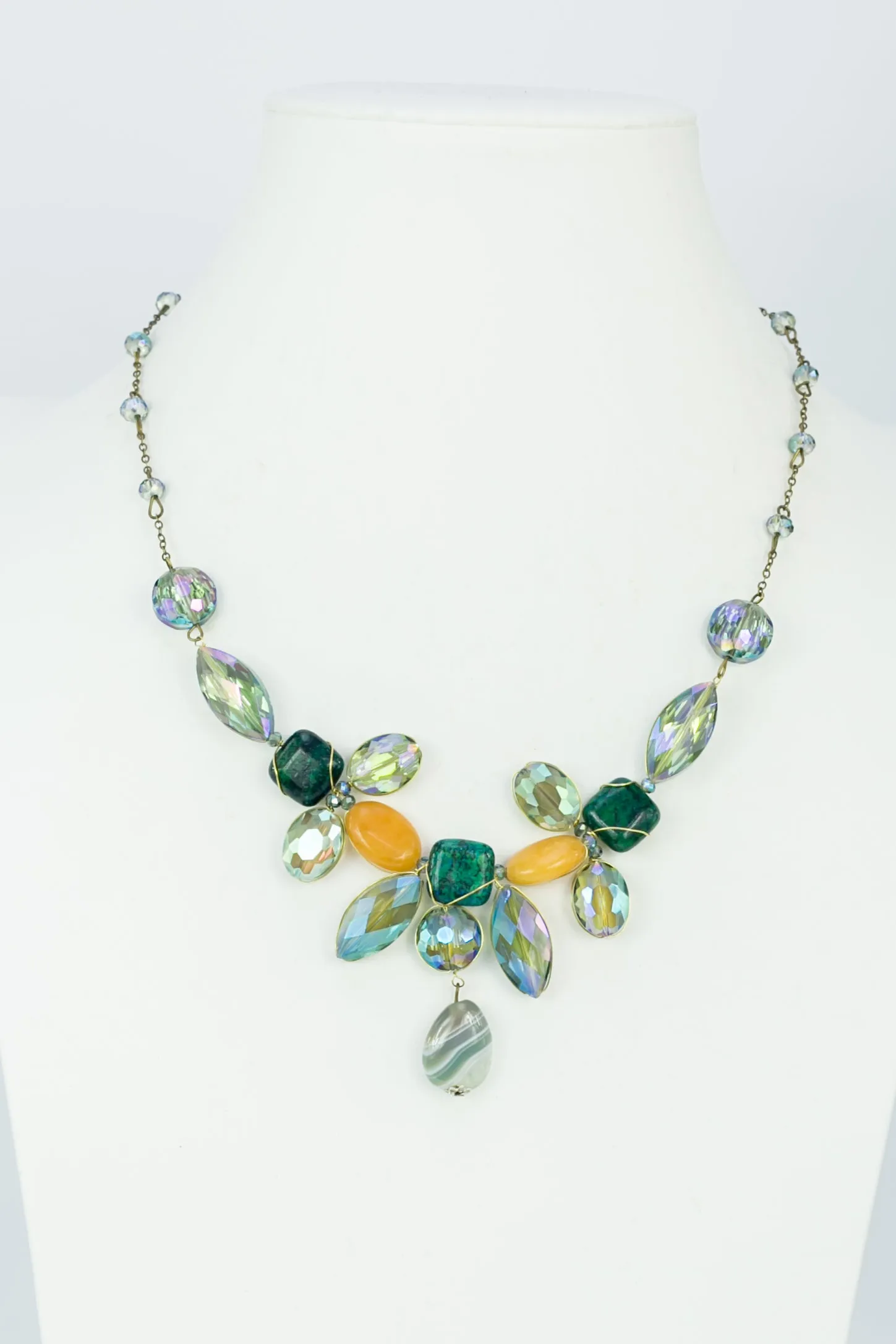 Colorful Crystal Necklaces N1796