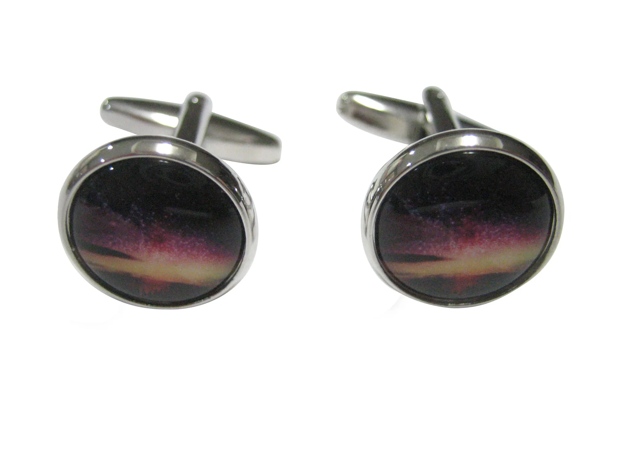 Colorful Deep Space Gas Nebula Cufflinks