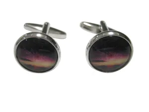Colorful Deep Space Gas Nebula Cufflinks