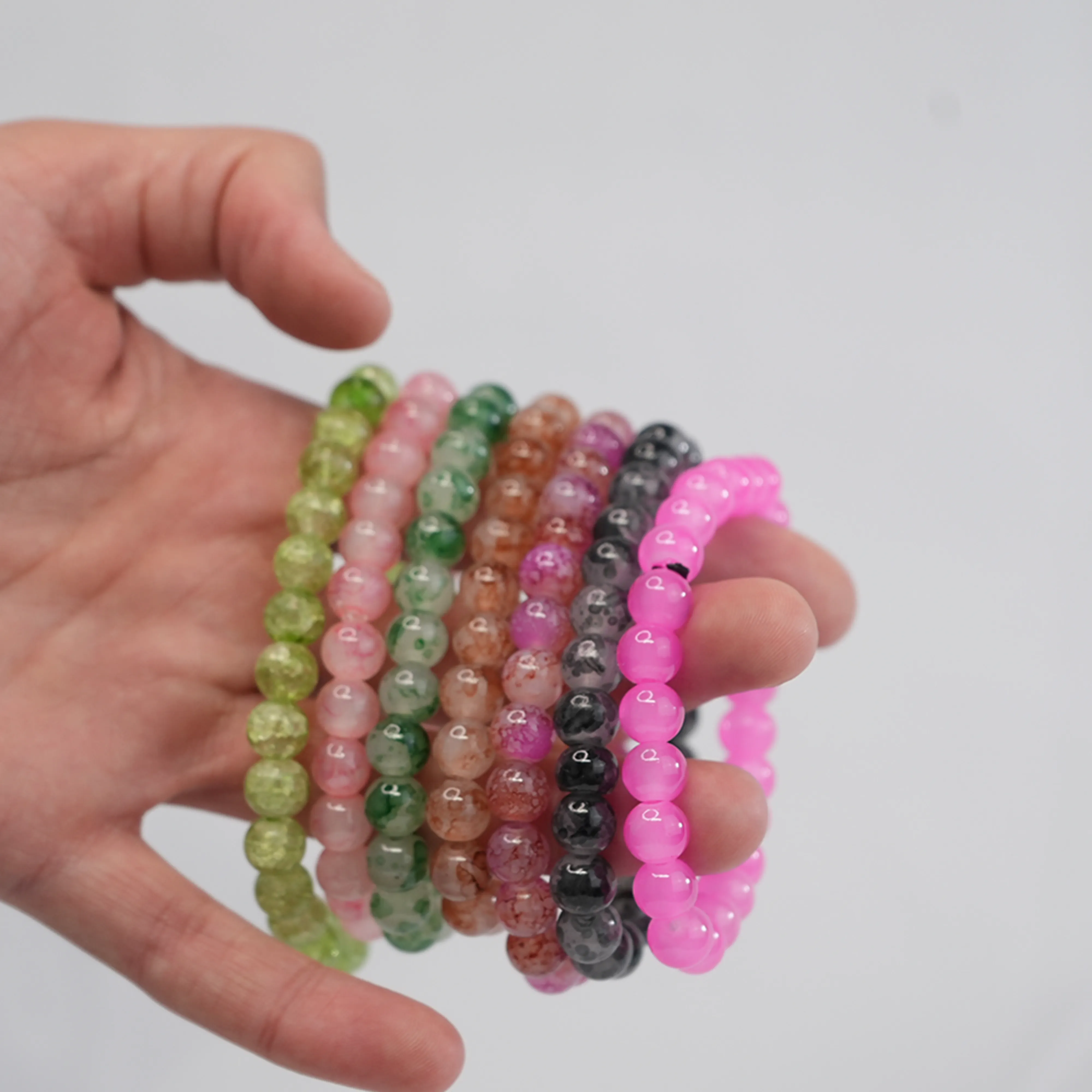 Colorful Stretchy Beaded Bracelets – 7 Color Options