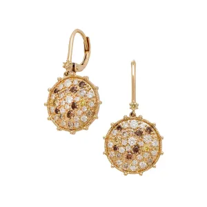 Confetti Multi-Color Diamond Drop Earrings
