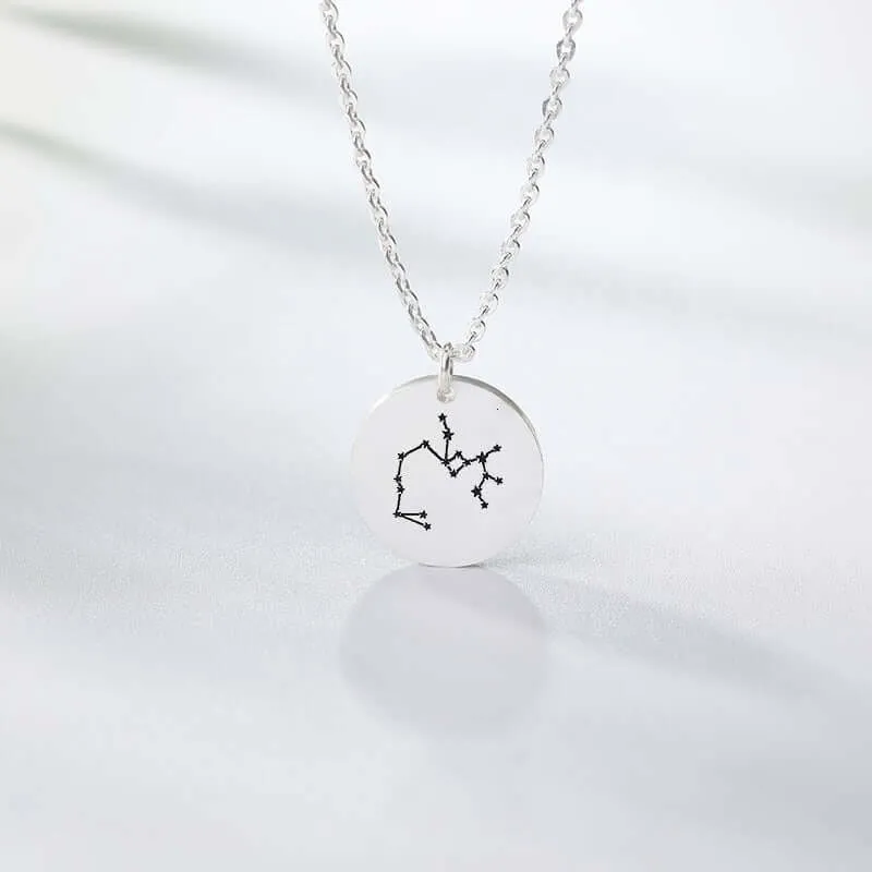 Constellation Necklace Sterling Silver Personalized Astrology Jewelry