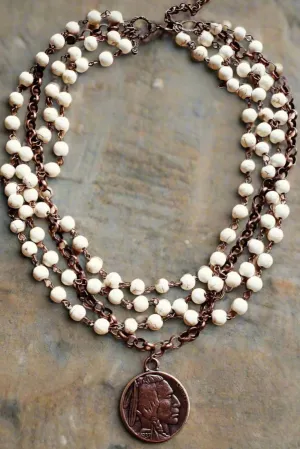 Copper Coin Necklace