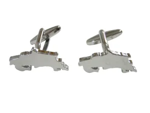 Costa Rica Map Shape Cufflinks