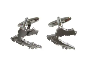 Croatia Map Shape Cufflinks