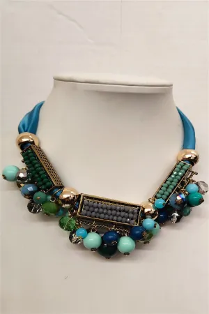 Crystal Bead  Metal  Necklaces N1841