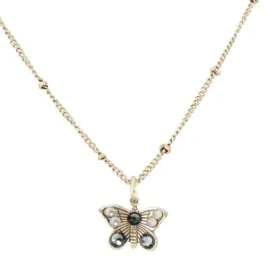 Crystal Butterfly Necklace: B