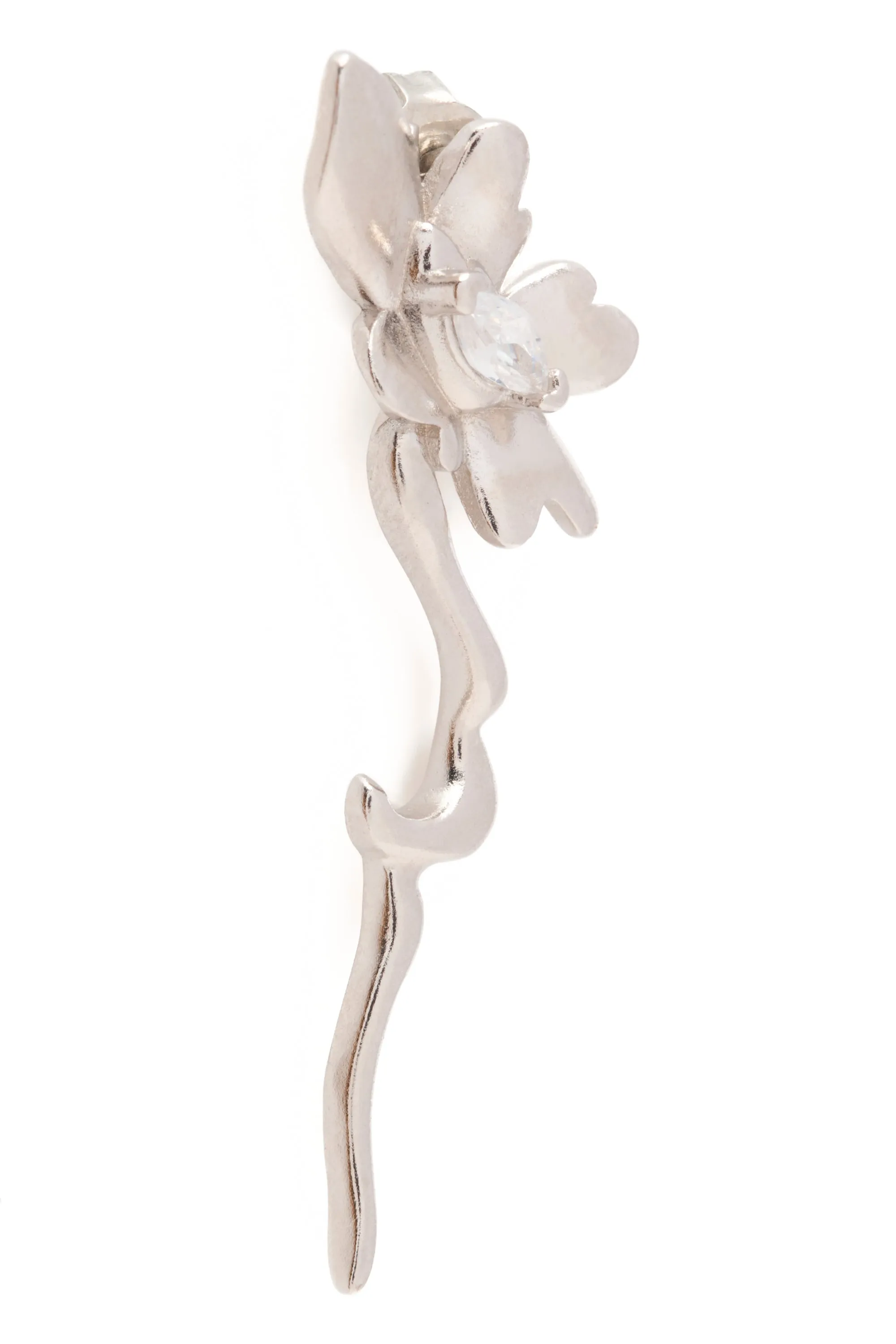 CRYSTAL CLEAR DAISY EARRINGS