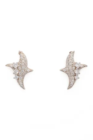 CRYSTAL CLEAR TWISTER EARRINGS