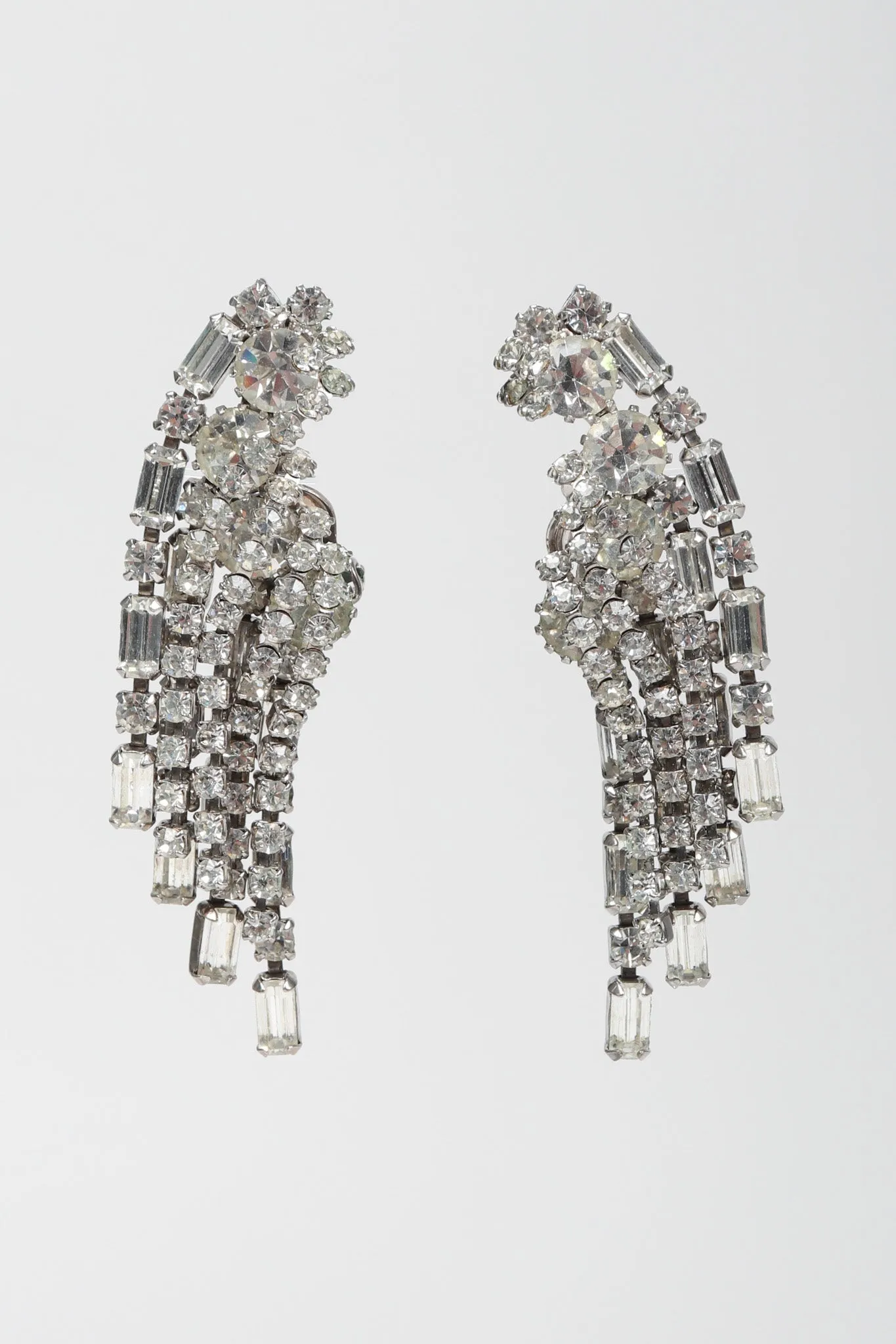 Crystal Falling Stars Ear Climbers