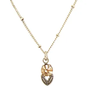 Crystal Flower Necklace: C