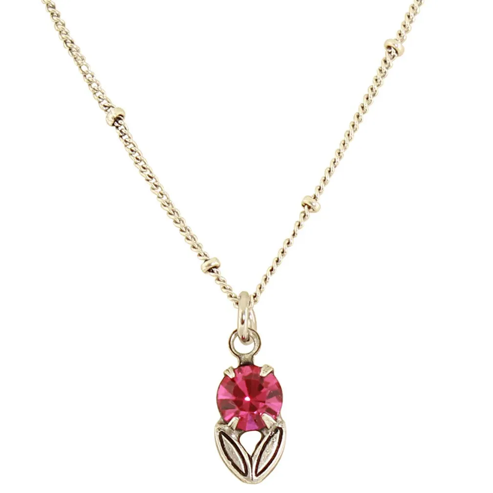 Crystal Flower Necklace: C