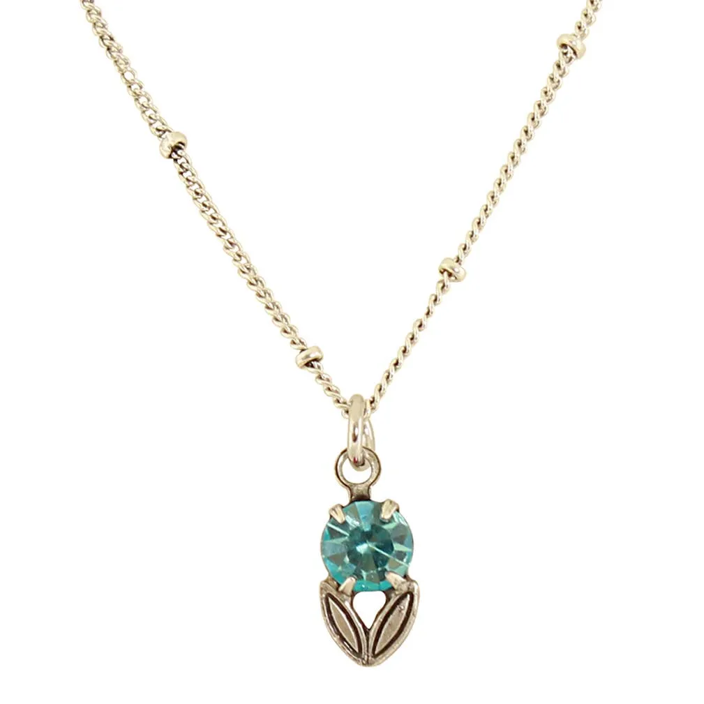 Crystal Flower Necklace: C