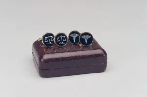 CUFFLINKS FOR LAWYERS WITH SCALES OF JUSTICE - Item # 0241