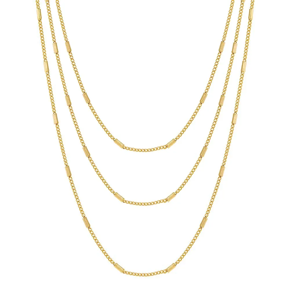 Cylinder Chain Necklace