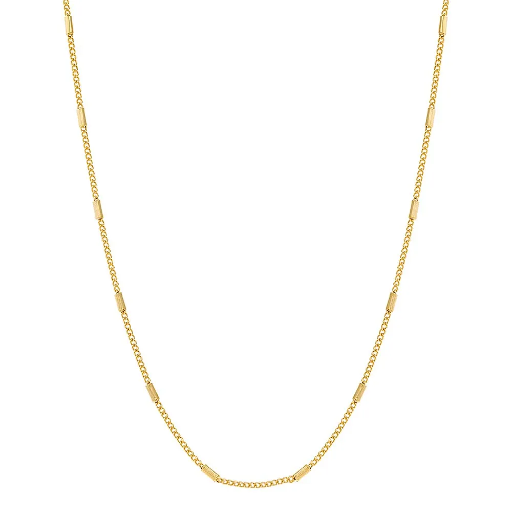 Cylinder Chain Necklace