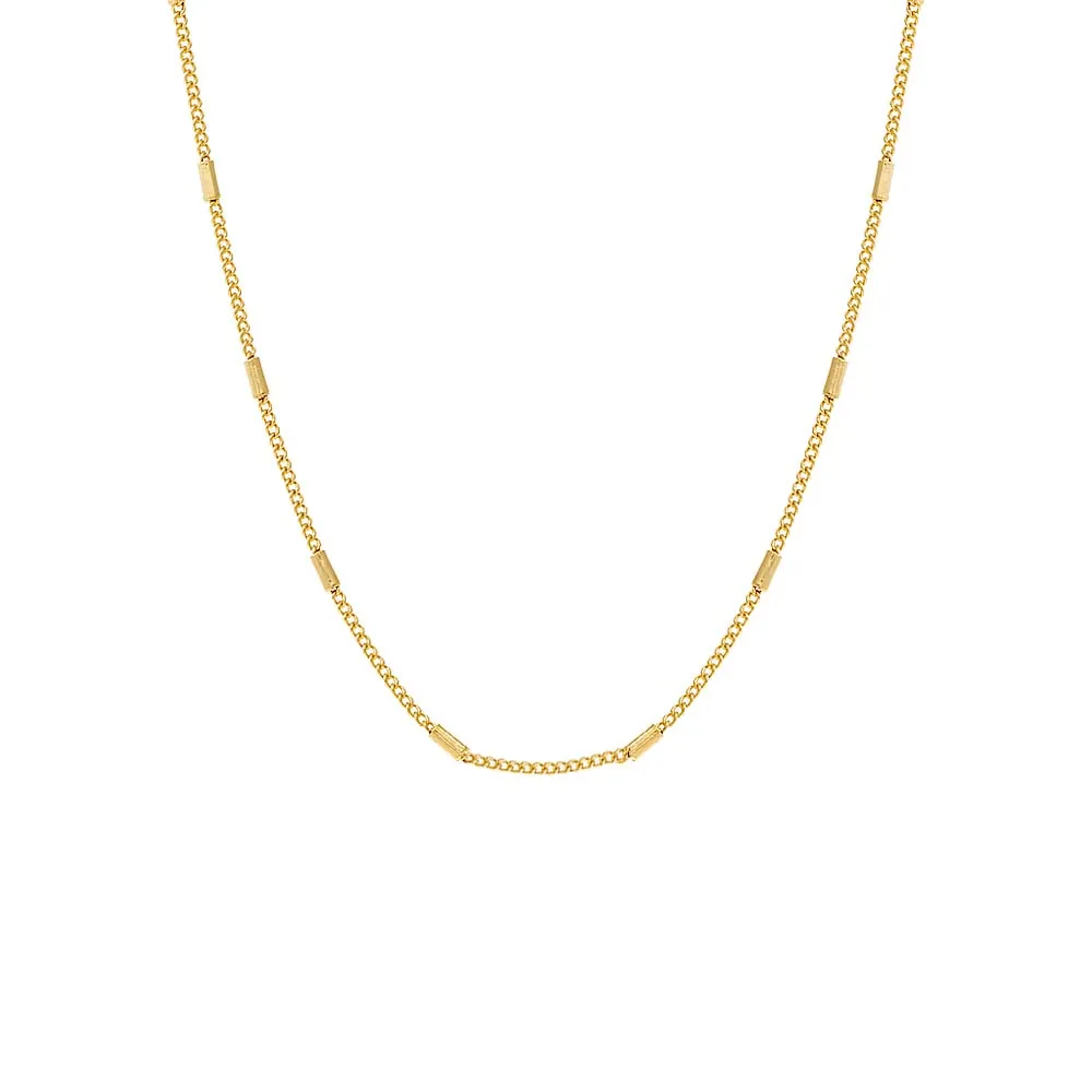 Cylinder Chain Necklace