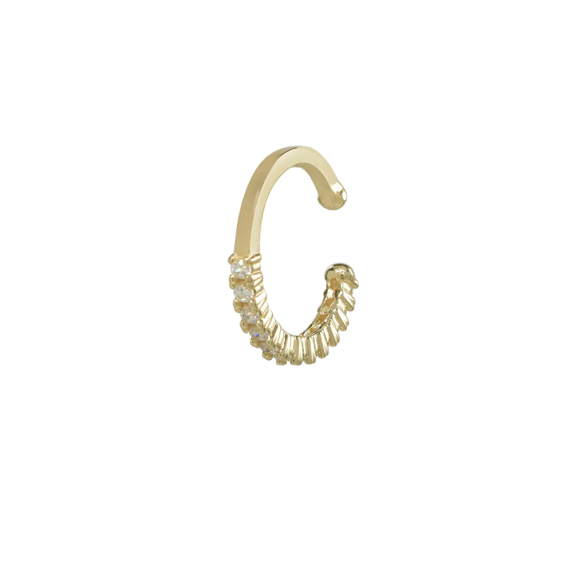 CZ Prong Middle Ear Cuff