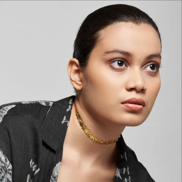 Daisy Choker In Gold