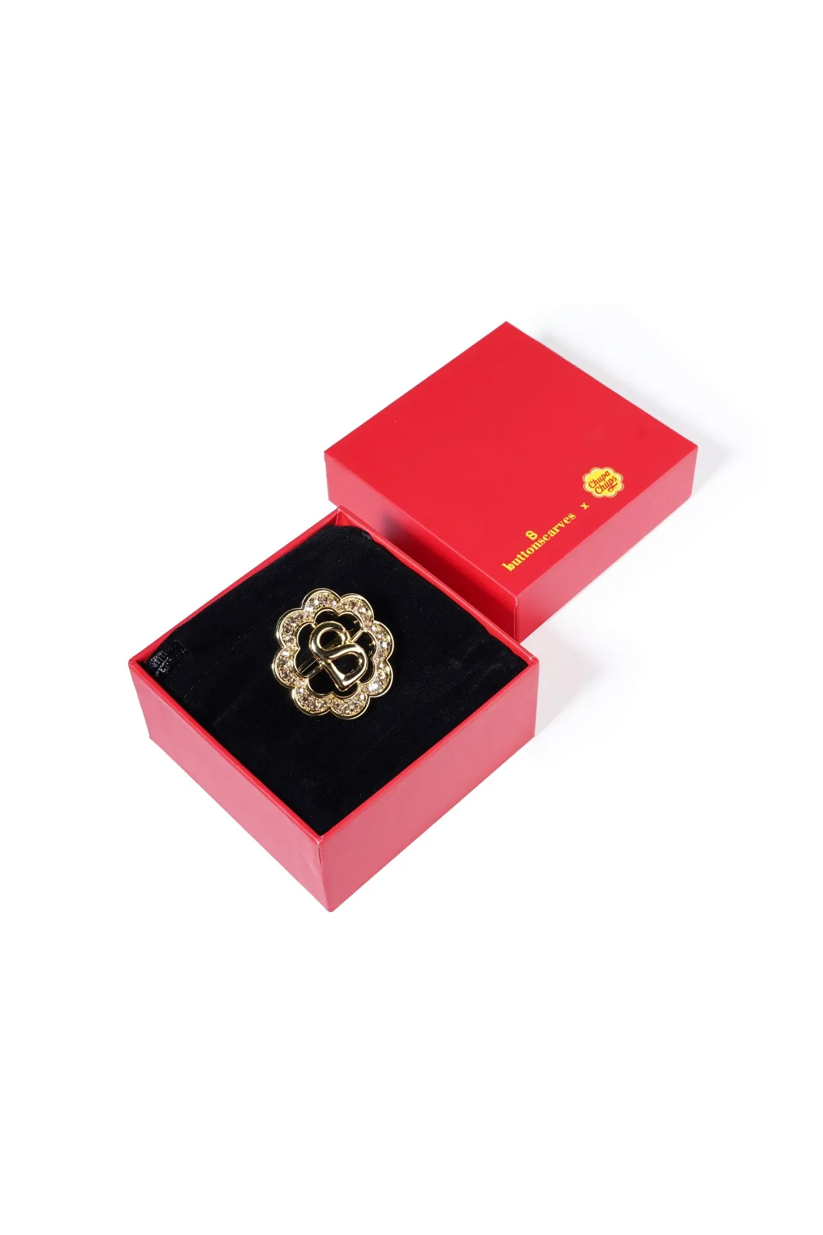 Daisy Ring Brooch - Vanilla