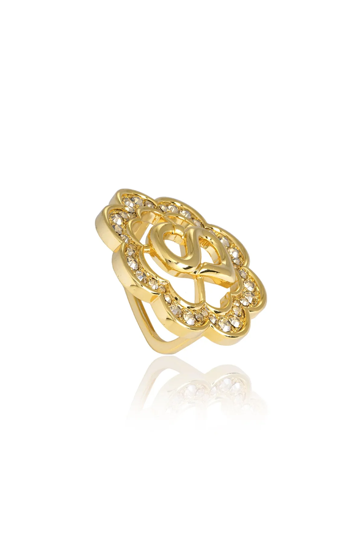 Daisy Ring Brooch - Vanilla