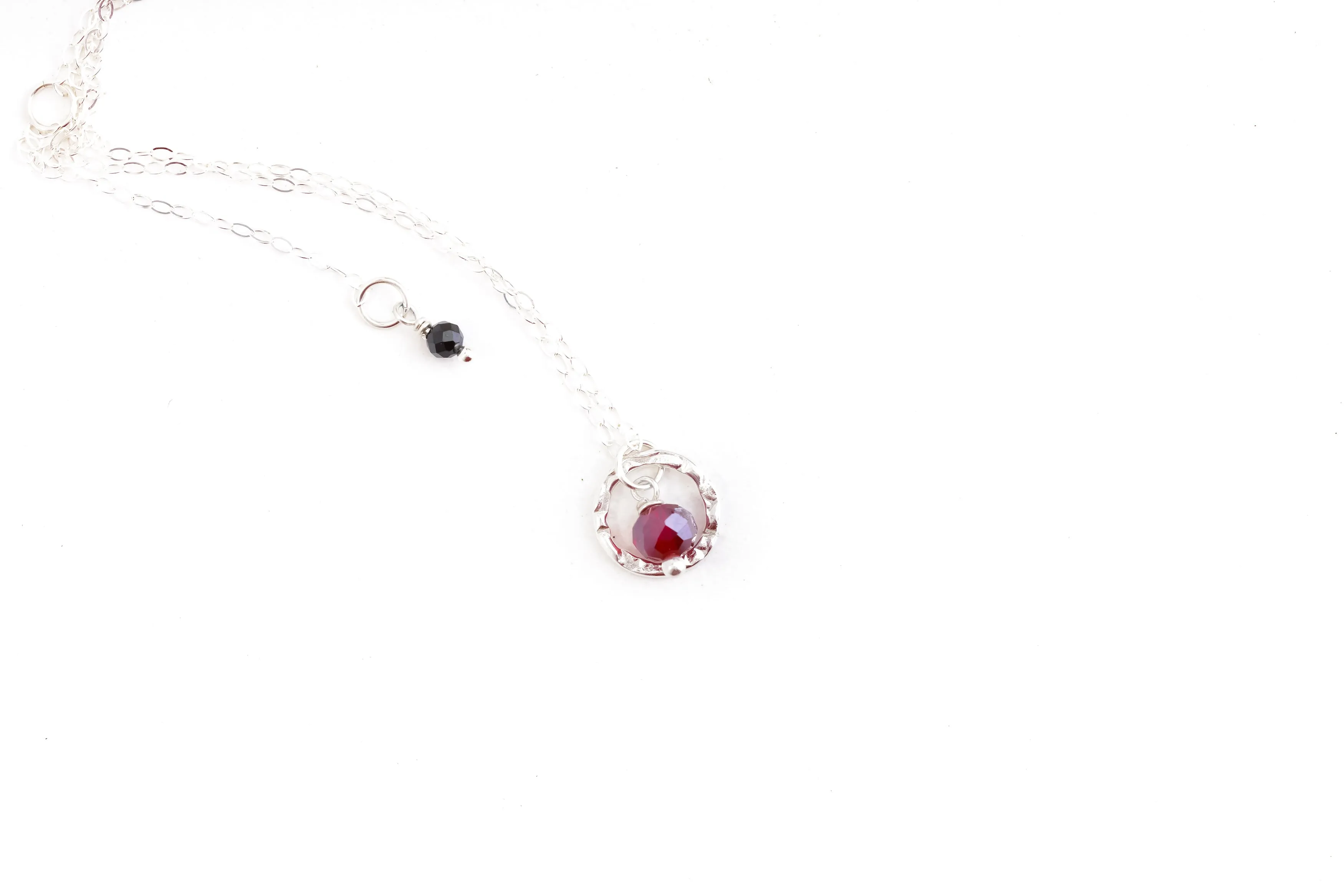 Dark Red Crystal Necklace