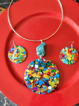 DD Splash Art Necklace set