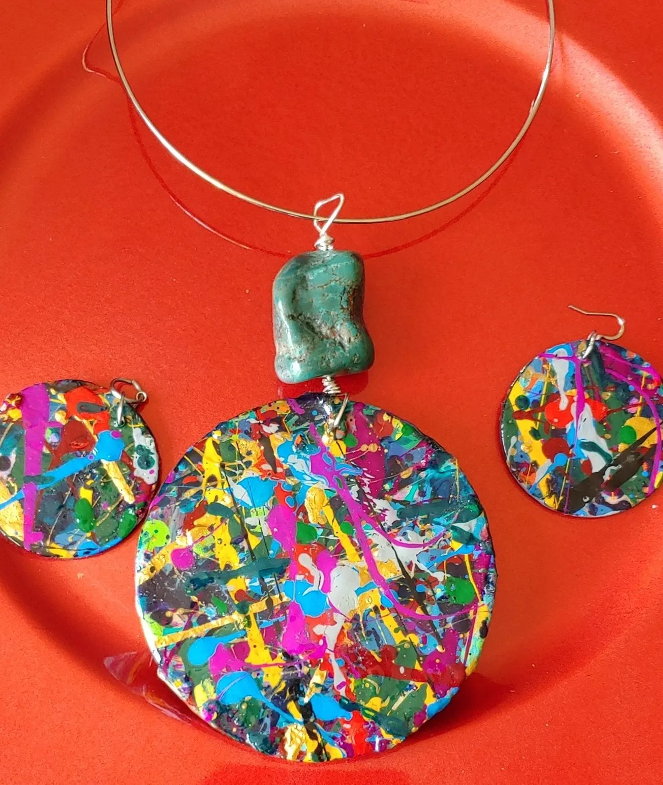 DD Splash Art Necklace set