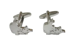 Denmark Map Shape Cufflinks