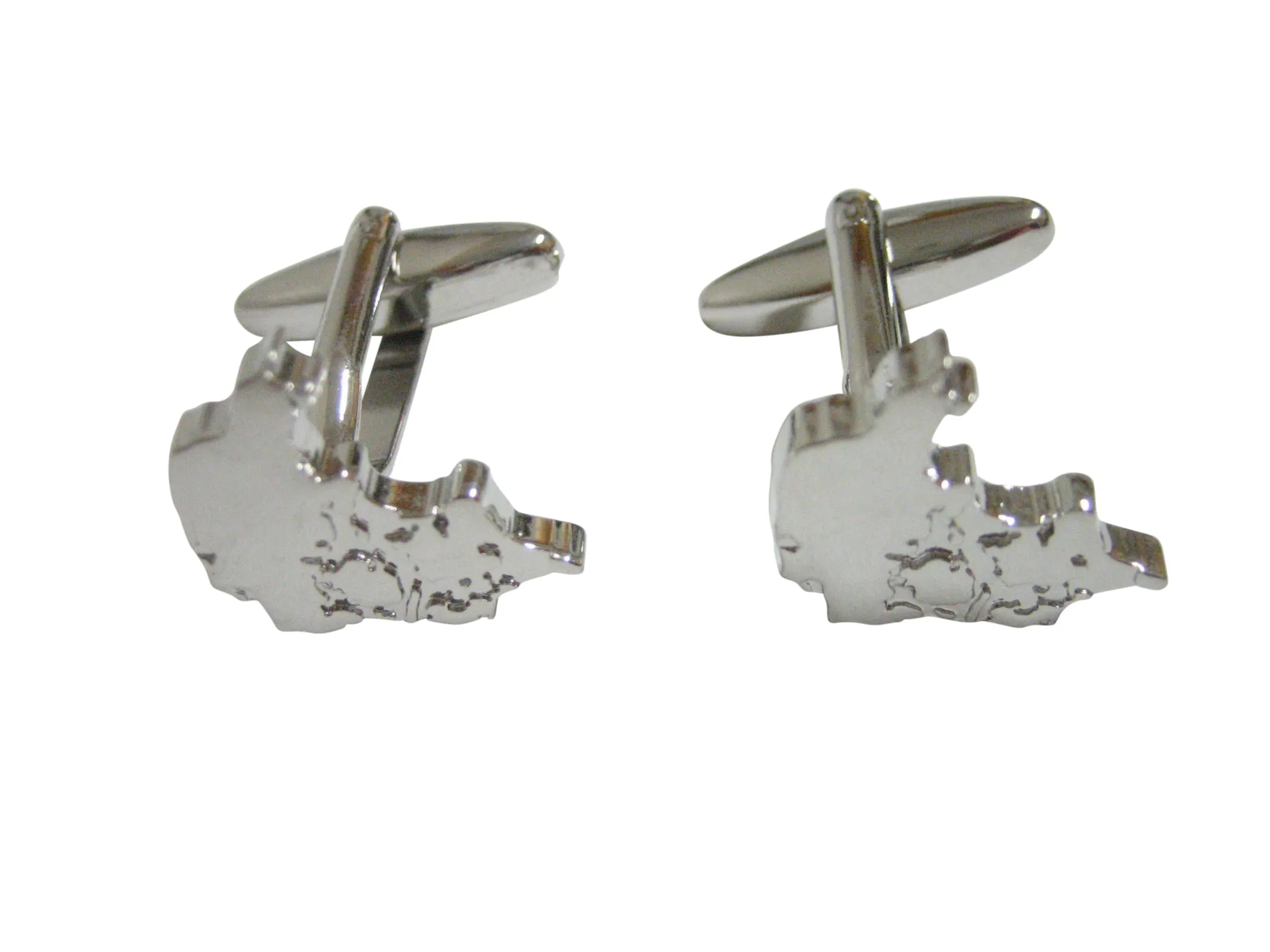 Denmark Map Shape Cufflinks
