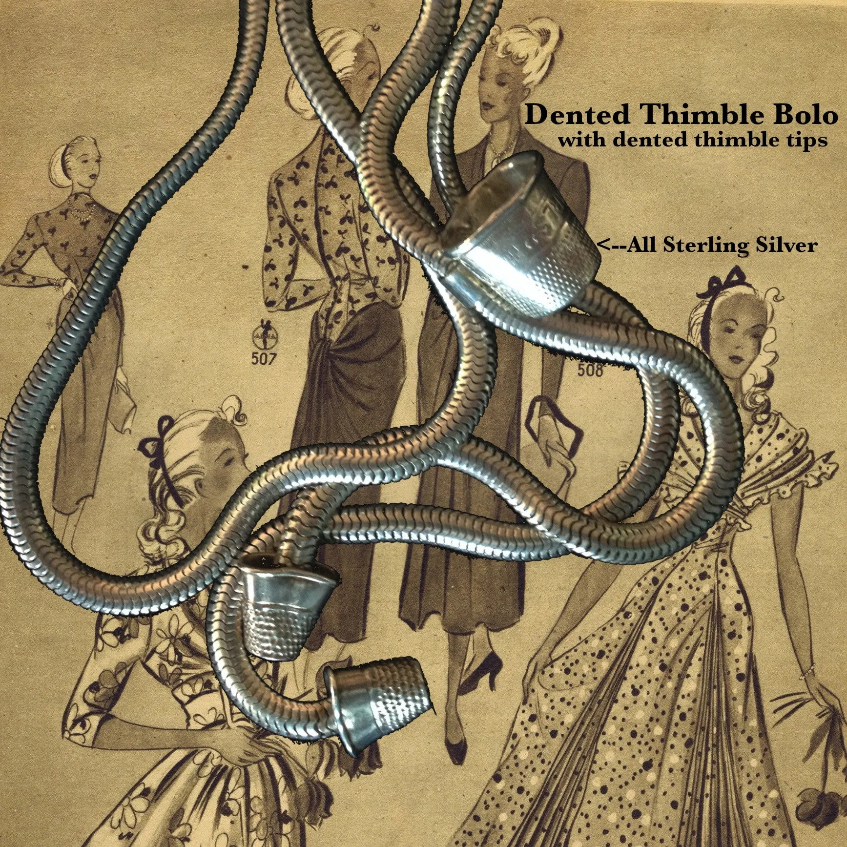 Dented Thimble Bolo