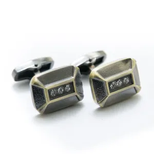 Designer Cufflinks For Mens Wedding Shirt – Rectangle 3D Box