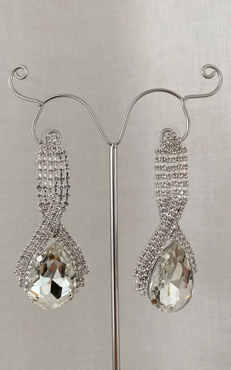 Diamante Drop Earrings Mihra