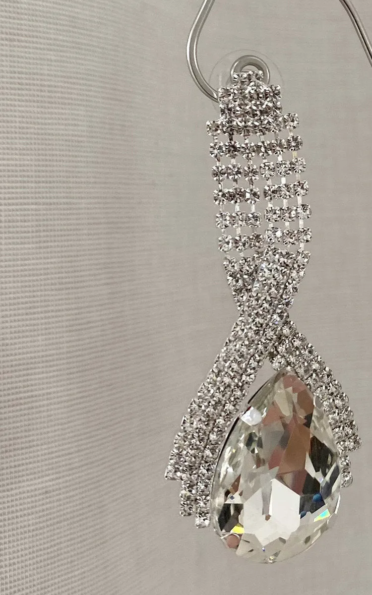 Diamante Drop Earrings Mihra