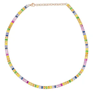 Diamond Baguette Choker 14K